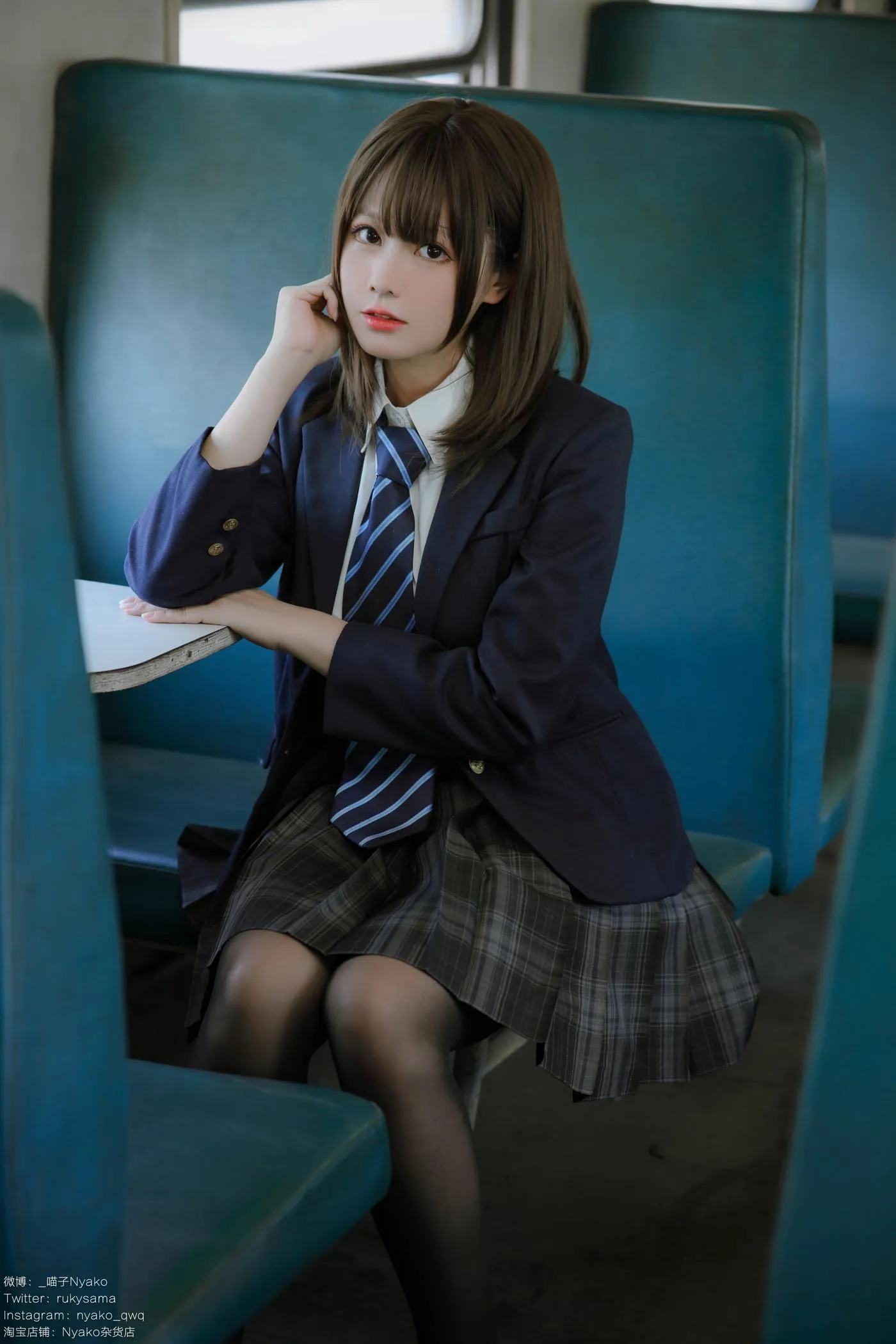 Nyako喵子 – NO.37 痴·女子校生2 火车jk [80P]插图8